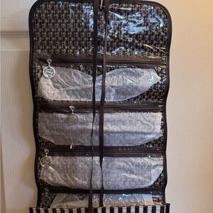 Henri Bendel Black and White Jewelry Roll